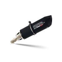 GPR exhaust compatible with Gas Gas ES 700 2023-2024, Furore Evo4 Nero, Homologated legal slip-on exhaust including removable db killer, link pipe and catalyst 