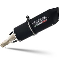 Exhaust compatible with Bmw F650GS 2000-2003, Furore Nero, Slip-on exhaust including removable db killer and link pipe, EPA-compliant 