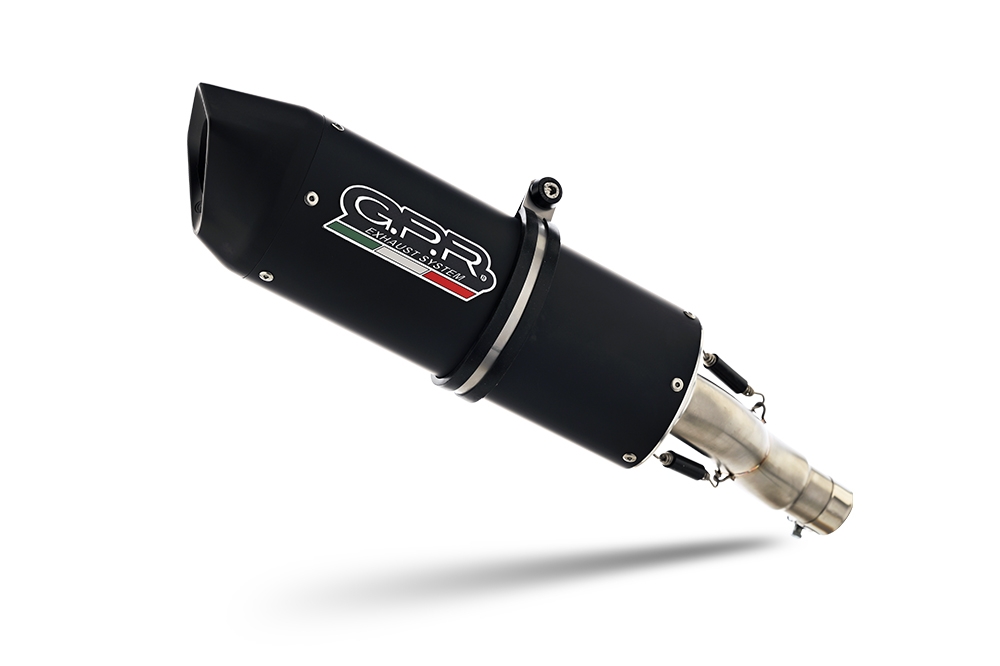 Exhaust compatible with Yamaha FZ-09 2014-2020, Furore Nero, Full system exhaust, including removable db killer 