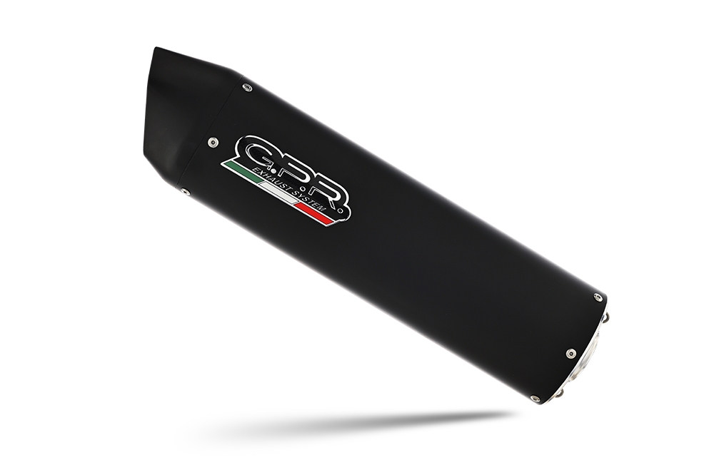 Exhaust compatible with Suzuki V-Strom 650 2021-2025, Furore Evo4 Nero, Mid-Full system exhaust including removable db killer 