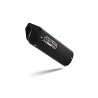 GPR exhaust compatible with Suzuki Sv 650 A  2016-2020, Furore Evo4 Nero, Homologated legal slip-on exhaust including removable db killer and link pipe 