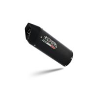 GPR exhaust compatible with Barossa Magna 250 2004-2021, Furore Nero, Homologated legal bolt-on silencer including removable db killer 