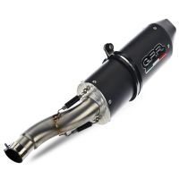 Exhaust compatible with Aprilia Pegaso 3 650 - Pegaso i.e. 1997-2000, Furore Nero, Dual slip-on including removable db killers and link pipes, EPA-compliant 