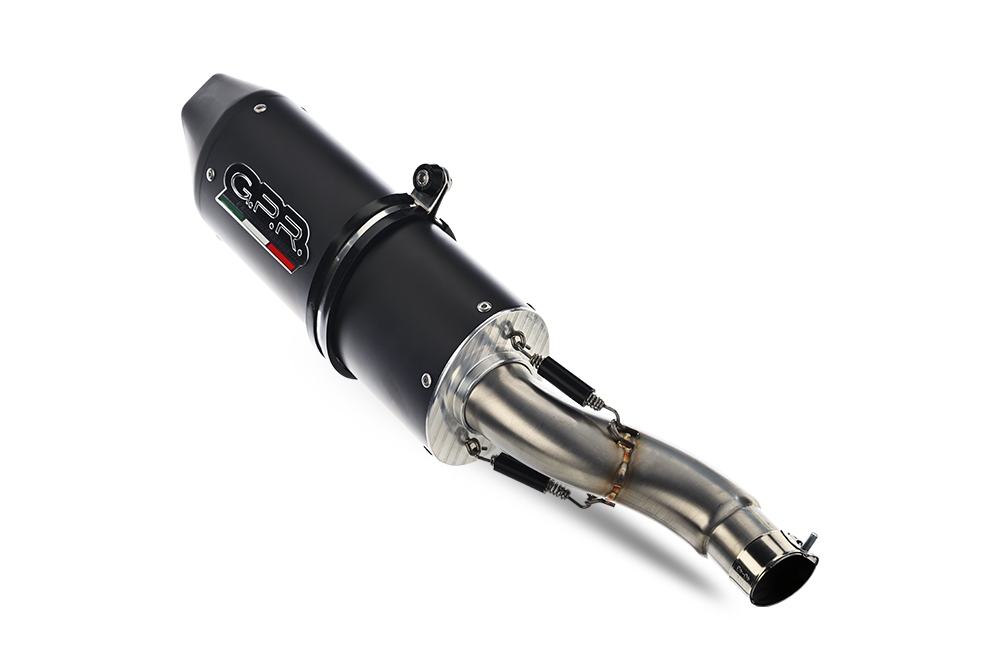Exhaust compatible with Yamaha FZ-09 2014-2020, Furore Nero, Full system exhaust, including removable db killer 