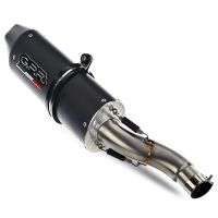 Exhaust compatible with Yamaha FZ-09 2014-2020, Furore Nero, Full system exhaust, including removable db killer 