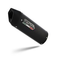 Exhaust compatible with Ktm RC 390 2022-2024, Furore Nero, Slip-on exhaust including removable db killer and link pipe 