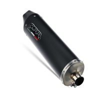 Exhaust compatible with Aprilia Leonardo 150 1997-2006, Furore Nero, Full system exhaust, including removable db killer 
