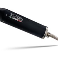 Exhaust compatible with Aprilia Leonardo 150 1997-2006, Furore Nero, Full system exhaust, including removable db killer 