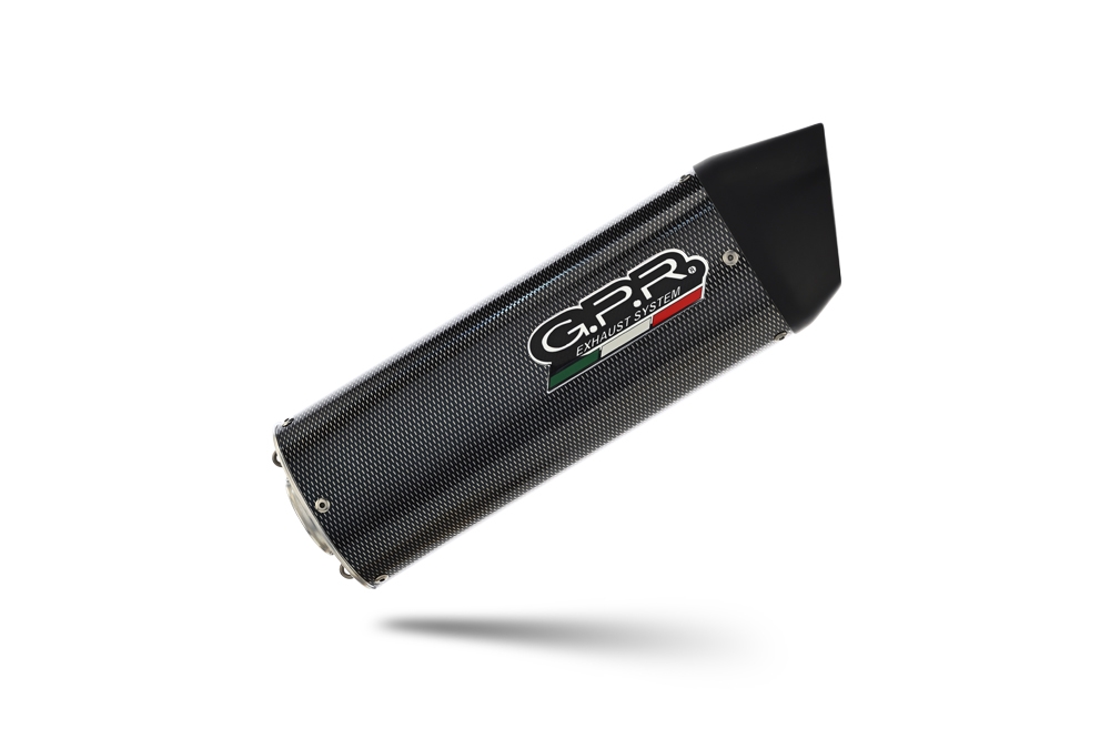Exhaust compatible with Husqvarna Supermoto 701 2021-2024, Furore Evo4 Poppy, Slip-on exhaust including link pipe and removable db killer 