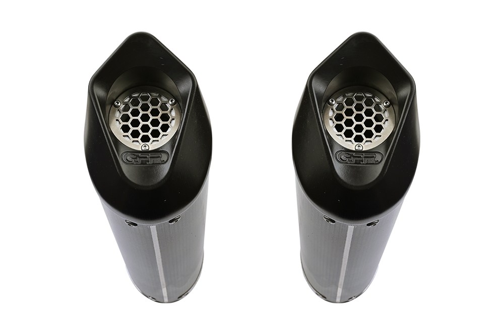 Exhaust compatible with Bmw K1600GTL 2021-2025, Furore Evo4 Poppy, Dual slip-on including removable db killers and link pipes, EPA-compliant 