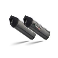 GPR exhaust compatible with Bmw K 1600 Gt 2017-2021, Furore Evo4 Poppy, Dual Homologated legal slip-on exhaust including removable db killers and link pipes 