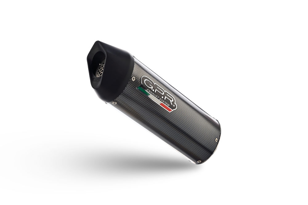 Exhaust compatible with Beta Alp 4.0 2018-2020, Furore Evo4 Poppy, Slip-on exhaust including link pipe and removable db killer 