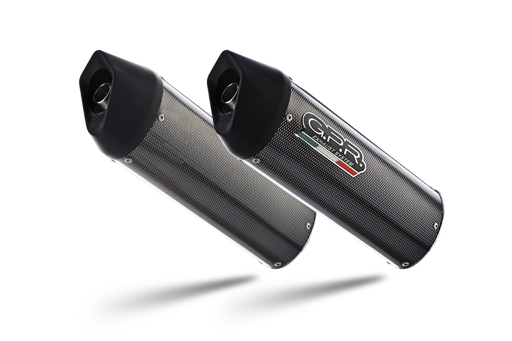 Exhaust compatible with Triumph Speed Triple 1050 2005-2010, Furore Poppy, Dual slip-on including removable db killers and link pipes, not EPA-compliant 