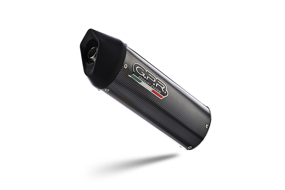 Exhaust compatible with Cf Moto 400 NK 2021-2023, Furore Poppy, Slip-on exhaust including link pipe and removable db killer 