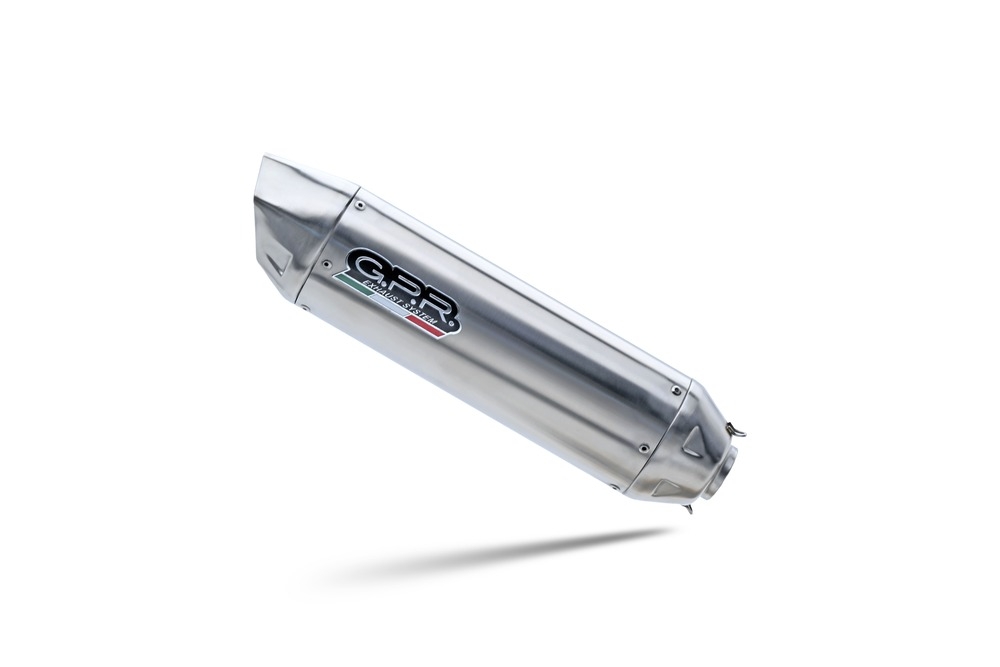 GPR exhaust compatible with Ktm Rc 390 2022-2024, Furore-X Inox, Racing slip-on exhaust including link pipe and removable dbkiller 