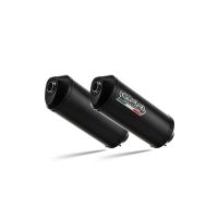 GPR exhaust compatible with Yamaha Bt Bulldog 1100 2002-2007, Ghisa , Dual Homologated legal slip-on exhaust including removable db killers and link pipes 
