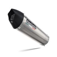 Exhaust compatible with Triumph Tiger 900 GT / Pro / Rally Pro 2024-2025, Furore-X Acciaio Inox, Slip-on exhaust including removable db killer and link pipe, not EPA-compliant 