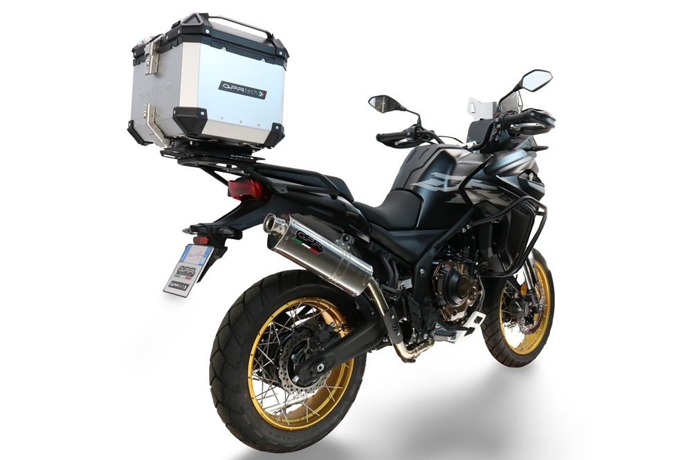 Top case GPR TECH compatible with  Voge 625DSX 2024/2026 e5 GPR TECH Top case in aluminum, silver color with specific plate included Capacity 35 LT.