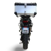 Top case GPR TECH compatible with  Voge 625DSX 2024/2026 e5 GPR TECH Top case in aluminum, silver color with specific plate included Capacity 45 LT.