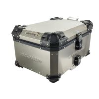 GPR TECH TOP CASE ALPI-TECH 55 LT Top case in Titanium , Titanium Natural color with universal plate included Capacity 55 LT.
