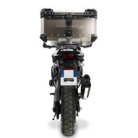 GPR exhaust compatible with Harley Davidson Pan America 1250 2020-2024, Hyper Sonic Black Titanium, Homologated legal slip-on exhaust including removable db killer and link pipe 