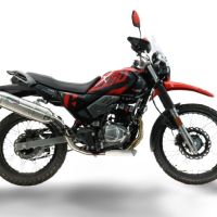 GPR exhaust compatible with Hero Xpulse 200 4V 2021-2024, Furore-X Inox, full system exhaust legal for UK and non-EU countries including removable db killer 