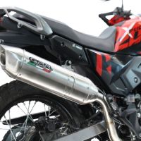 GPR exhaust compatible with Hero Xpulse 200 4V 2021-2024, Furore-X Inox, full system exhaust legal for UK and non-EU countries including removable db killer 