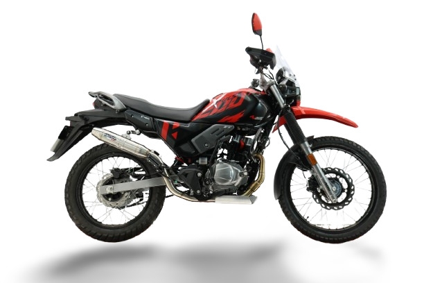 GPR exhaust compatible with Hero Xpulse 200 4V 2021-2024, Deeptone Inox, Racing full system exhaust, including removable db killer 