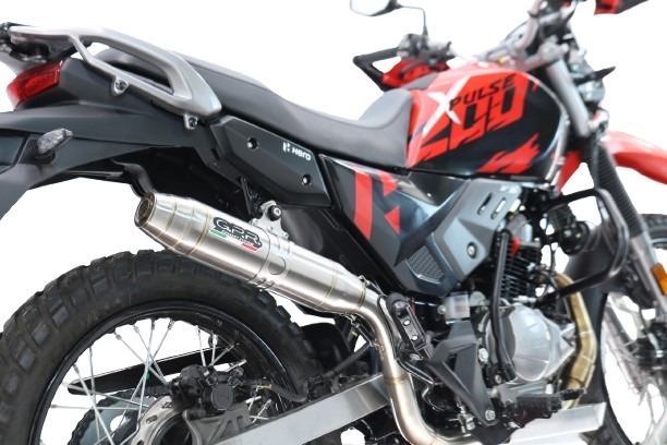 GPR exhaust compatible with Hero Xpulse 200 4V 2021-2024, Deeptone Inox, Racing full system exhaust, including removable db killer 