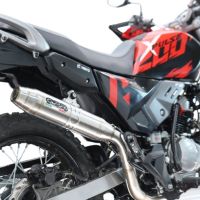 GPR exhaust compatible with Hero Xpulse 200 4V 2021-2024, Deeptone Inox, Racing full system exhaust, including removable db killer 