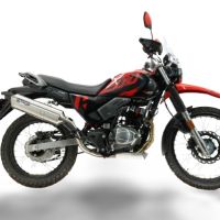 GPR exhaust compatible with Hero Xpulse 200 4V 2021-2024, Satinox , full system exhaust legal for UK and non-EU countries including removable db killer 