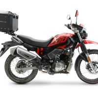 Top case GPR TECH compatible with  Hero Xpulse 200 BS6 4V 2021/2024 E5 GPR TECH Top case in aluminum, black color with specific plate included Capacity 35 LT.