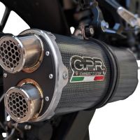 Exhaust compatible with Honda TRANSALP 750 2023-2025, Dual Poppy, Slip-on exhaust including removable db killer and link pipe, EPA-compliant 
