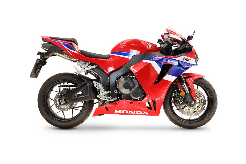 GPR exhaust compatible with Honda Cbr 600 Rr  2007-2023, Deeptone Inox, Homologated legal slip-on exhaust including removable db killer, link pipe and catalyst 