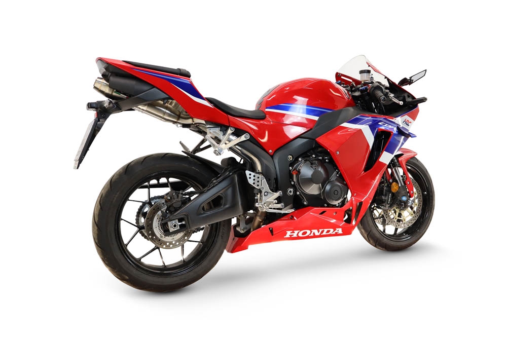 GPR exhaust compatible with Honda Cbr 600 Rr  2007-2023, Deeptone Inox, Homologated legal slip-on exhaust including removable db killer, link pipe and catalyst 
