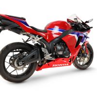 GPR exhaust compatible with Honda Cbr 600 Rr  2007-2023, M3 Black Titanium, Homologated legal full system exhaust, including removable db killer and catalyst 