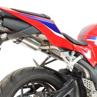 GPR exhaust compatible with Honda Cbr 600 Rr  2007-2023, Tiburon Titanium, Homologated legal slip-on exhaust including removable db killer, link pipe and catalyst 