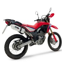 GPR exhaust compatible with Honda Crf 300 L - Rally 2025-2026, Albus Ceramic, Racing slip-on exhaust, including link pipe and removable db killer 