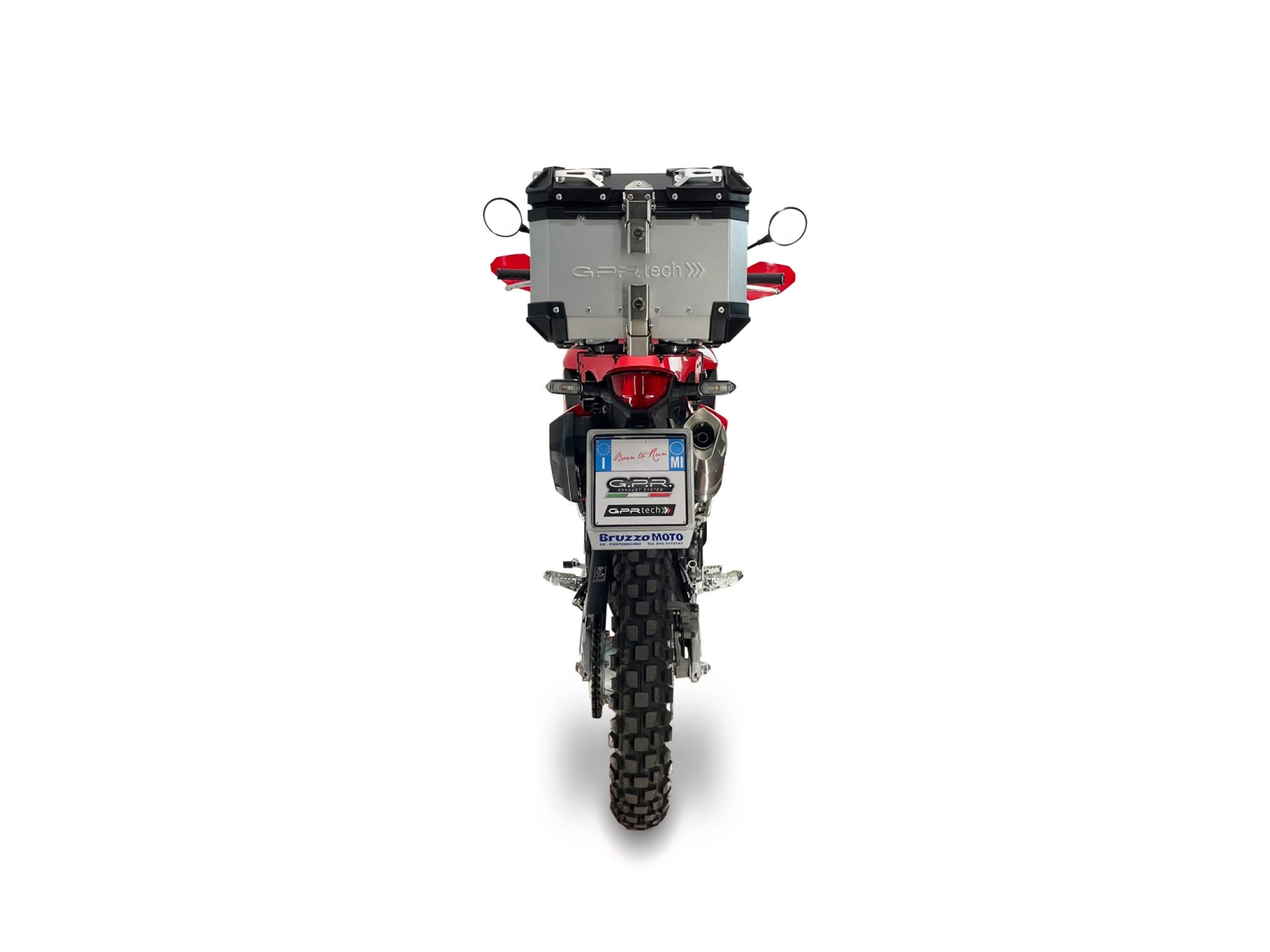 GPR exhaust compatible with Honda Crf 300 L - Rally 2025-2026, Furore-X Inox, Racing slip-on exhaust, including link pipe and removable db killer 