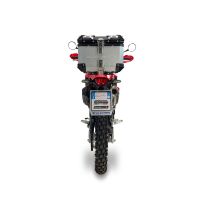 GPR exhaust compatible with Honda Crf 300 L - Rally 2025-2026, Furore-X Inox, Racing slip-on exhaust, including link pipe and removable db killer 