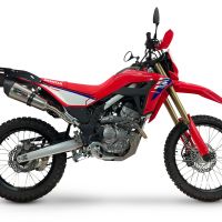GPR exhaust compatible with Honda Crf 300 L - Rally 2021-2024, New Grand Prix Evo Titanium, Homologated legal slip-on exhaust including removable db killer, link pipe and catalyst 