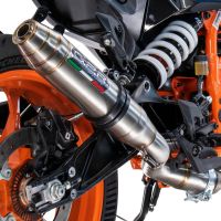 Exhaust compatible with Husqvarna Vitpilen 125 2024-2025, Deeptone Inox, Slip-on exhaust including removable db killer and link pipe, EPA-compliant 