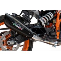 GPR exhaust compatible with Ducati Multistrada 1260 2018-2020, GP-Revo Black Titanium, Homologated legal slip-on exhaust including removable db killer and link pipe 