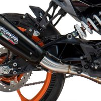 Exhaust compatible with Husqvarna Vitpilen 401 2024-2025, GP-Revo Black Titanium, Slip-on exhaust including removable db killer and link pipe, EPA-compliant 
