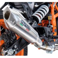 GPR exhaust compatible with Ducati Multistrada 1260 2018-2020, GP-Revo Titanium, Homologated legal slip-on exhaust including removable db killer and link pipe 