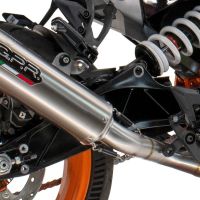 Exhaust compatible with Husqvarna Vitpilen 250 2024-2025, M3 Inox , Slip-on exhaust including removable db killer and link pipe, EPA-compliant 