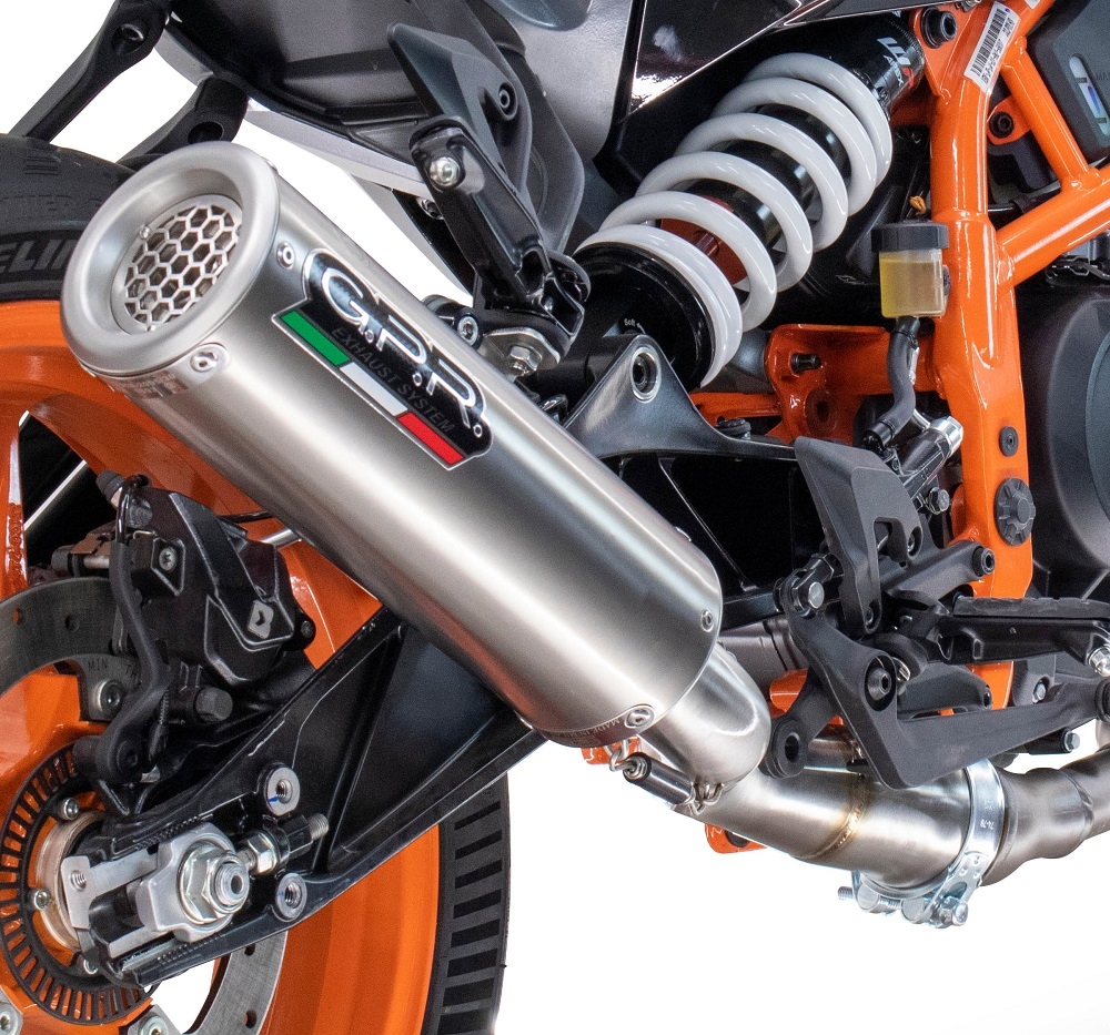 Exhaust compatible with Husqvarna Vitpilen 250 2024-2025, M3 Inox , Slip-on exhaust including removable db killer and link pipe, EPA-compliant 