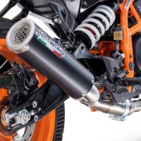 Exhaust compatible with Husqvarna Vitpilen 250 2024-2025, M3 Black Titanium, Slip-on exhaust including removable db killer and link pipe, EPA-compliant 