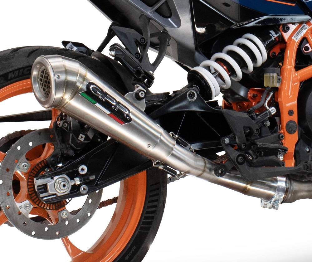 Exhaust compatible with Husqvarna Vitpilen 250 2024-2025, Powercone Evo, Slip-on exhaust including removable db killer and link pipe, EPA-compliant 
