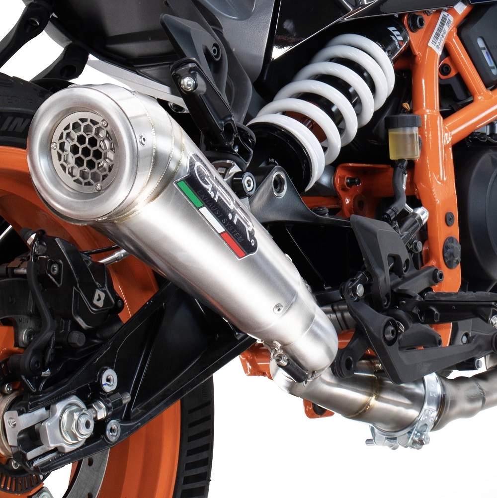 Exhaust compatible with Husqvarna Vitpilen 250 2024-2025, Powercone Evo, Slip-on exhaust including removable db killer and link pipe, EPA-compliant 